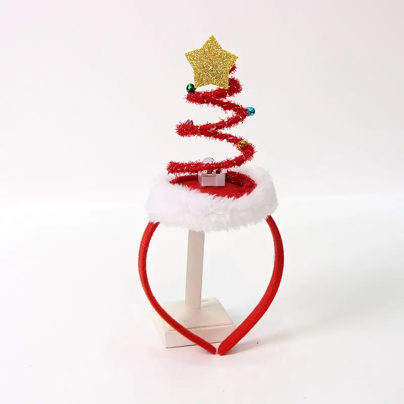 Red Deer Antlers Headband for Kids Adults Christmas Decor - Image 24