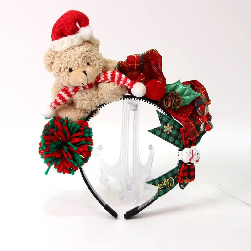 Red Deer Antlers Headband for Kids Adults Christmas Decor - Image 3