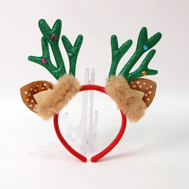 Red Deer Antlers Headband for Kids Adults Christmas Decor - Image 5