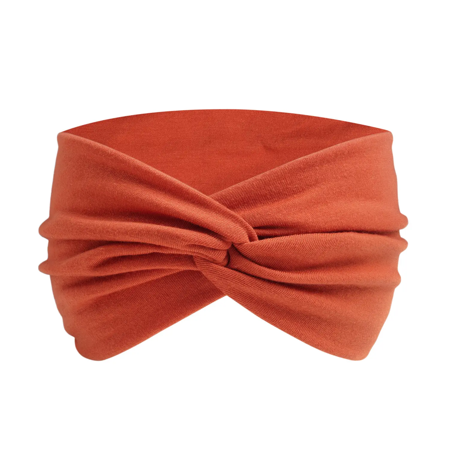 Orange 15cm Cross Yoga Hair Band Sweat Absorbing - Image 10