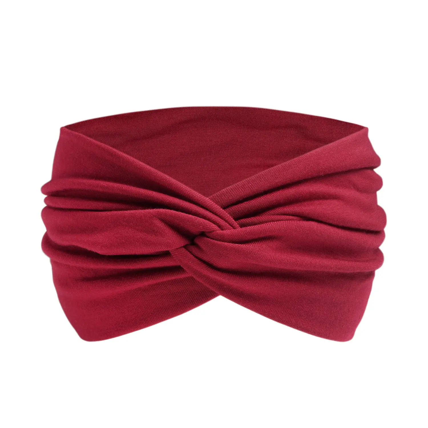 Orange 15cm Cross Yoga Hair Band Sweat Absorbing - Image 12