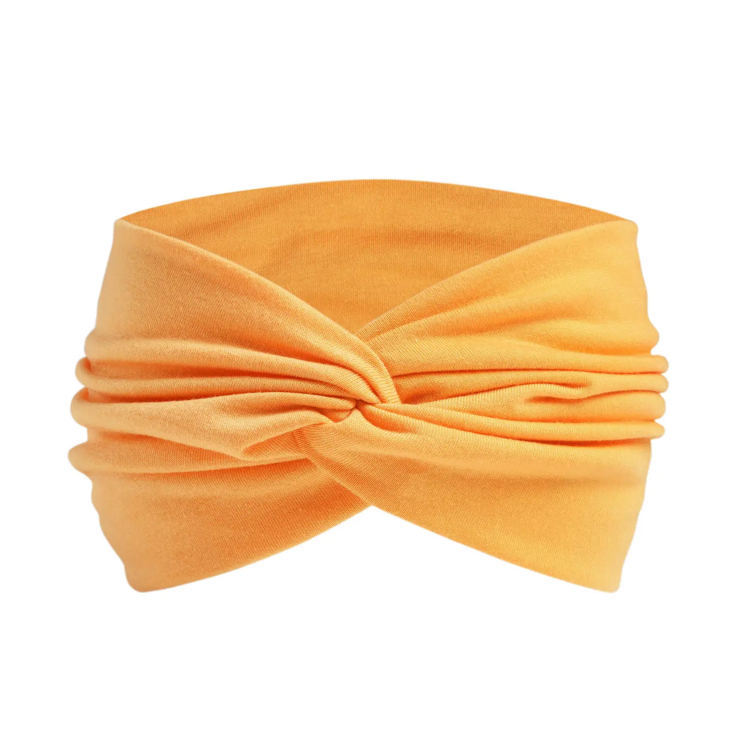 Orange 15cm Cross Yoga Hair Band Sweat Absorbing - Image 14