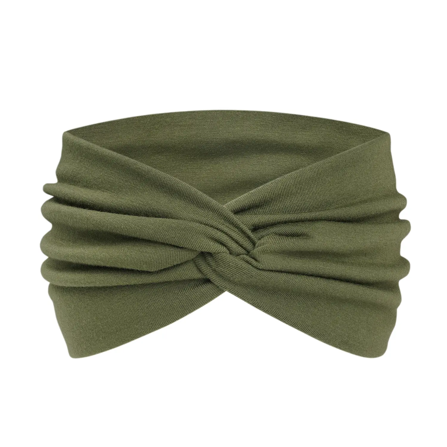 Orange 15cm Cross Yoga Hair Band Sweat Absorbing - Image 15