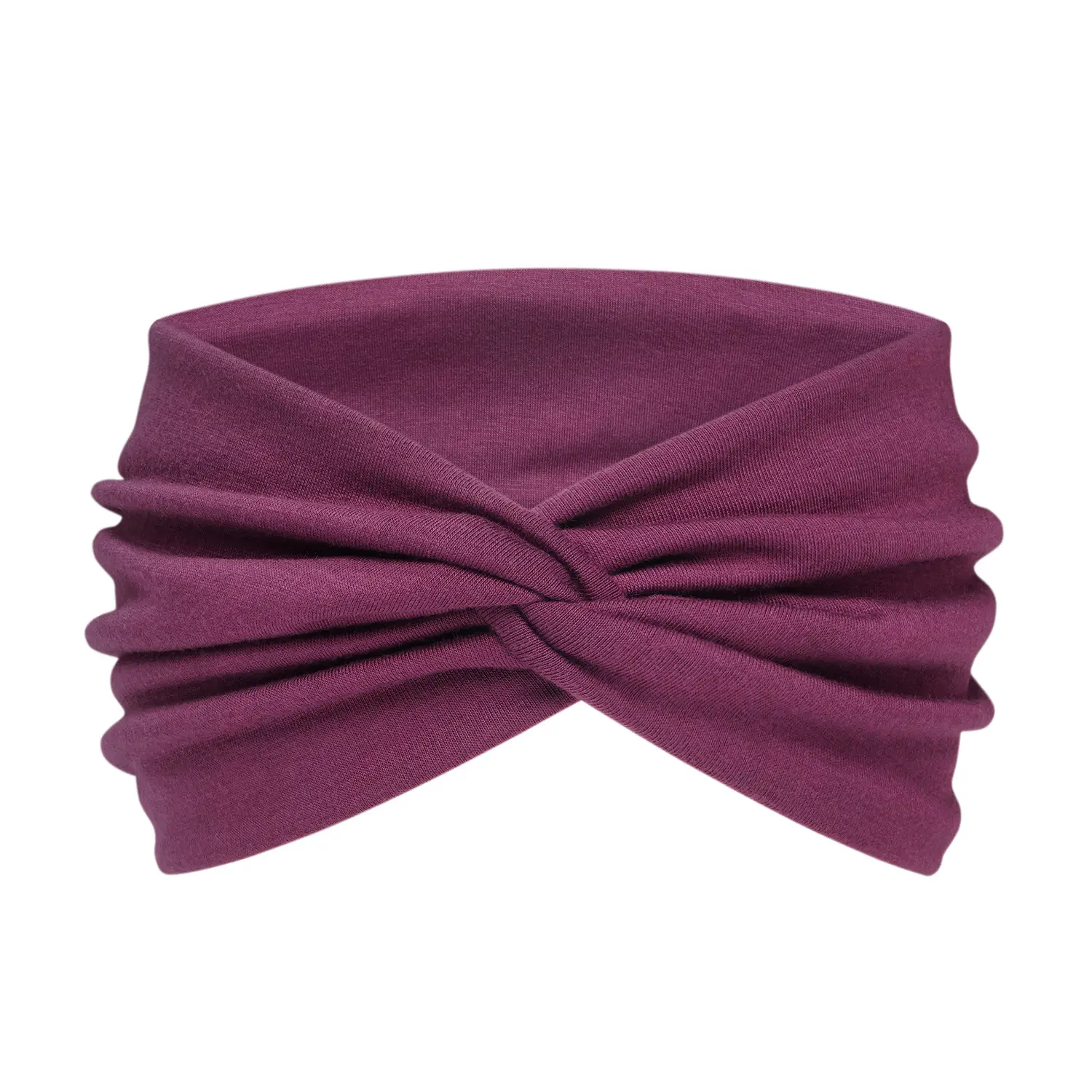 Orange 15cm Cross Yoga Hair Band Sweat Absorbing - Image 16