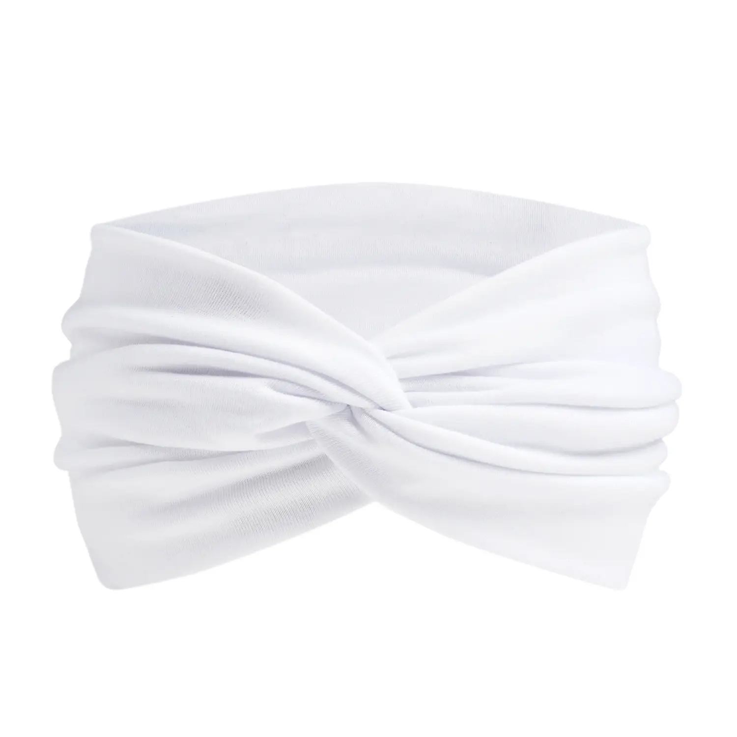 Orange 15cm Cross Yoga Hair Band Sweat Absorbing - Image 2