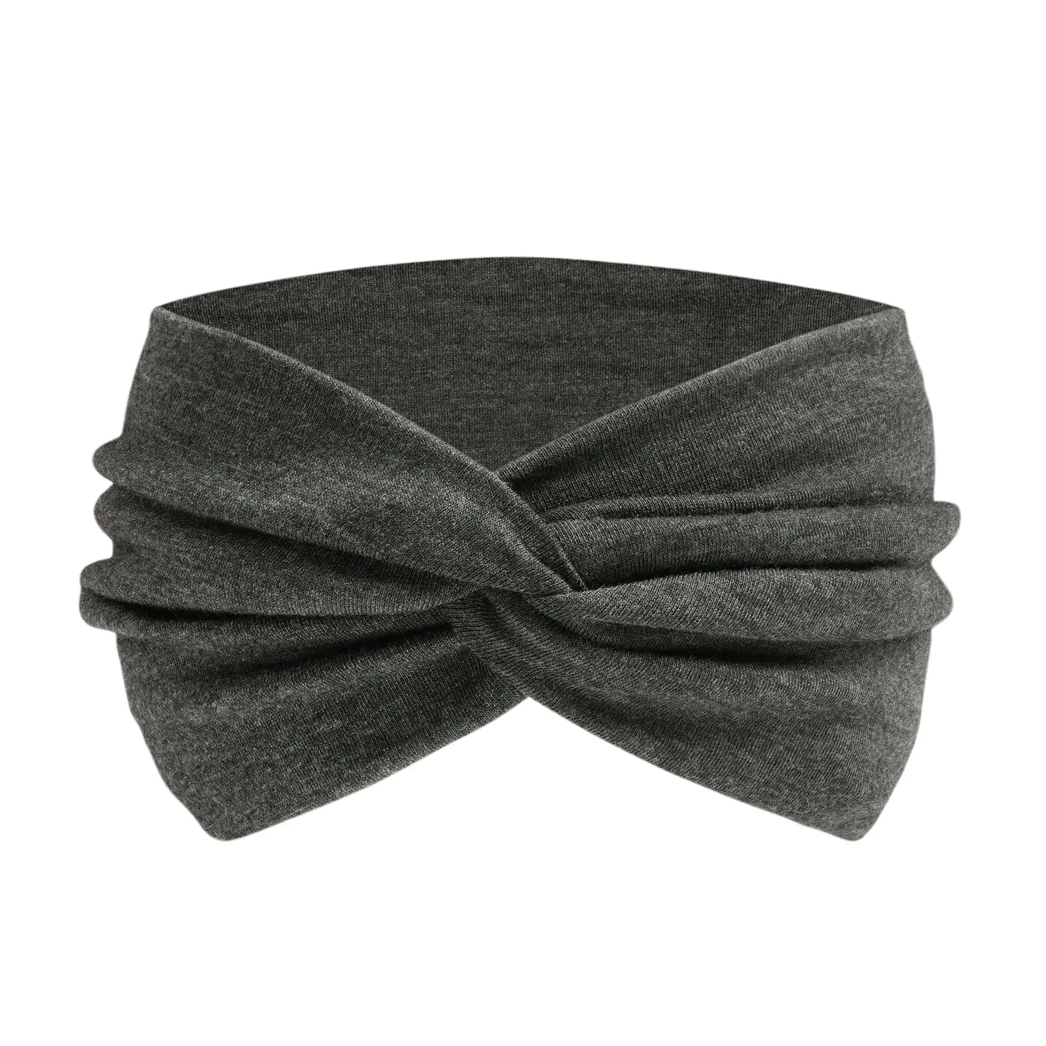 Orange 15cm Cross Yoga Hair Band Sweat Absorbing - Image 3