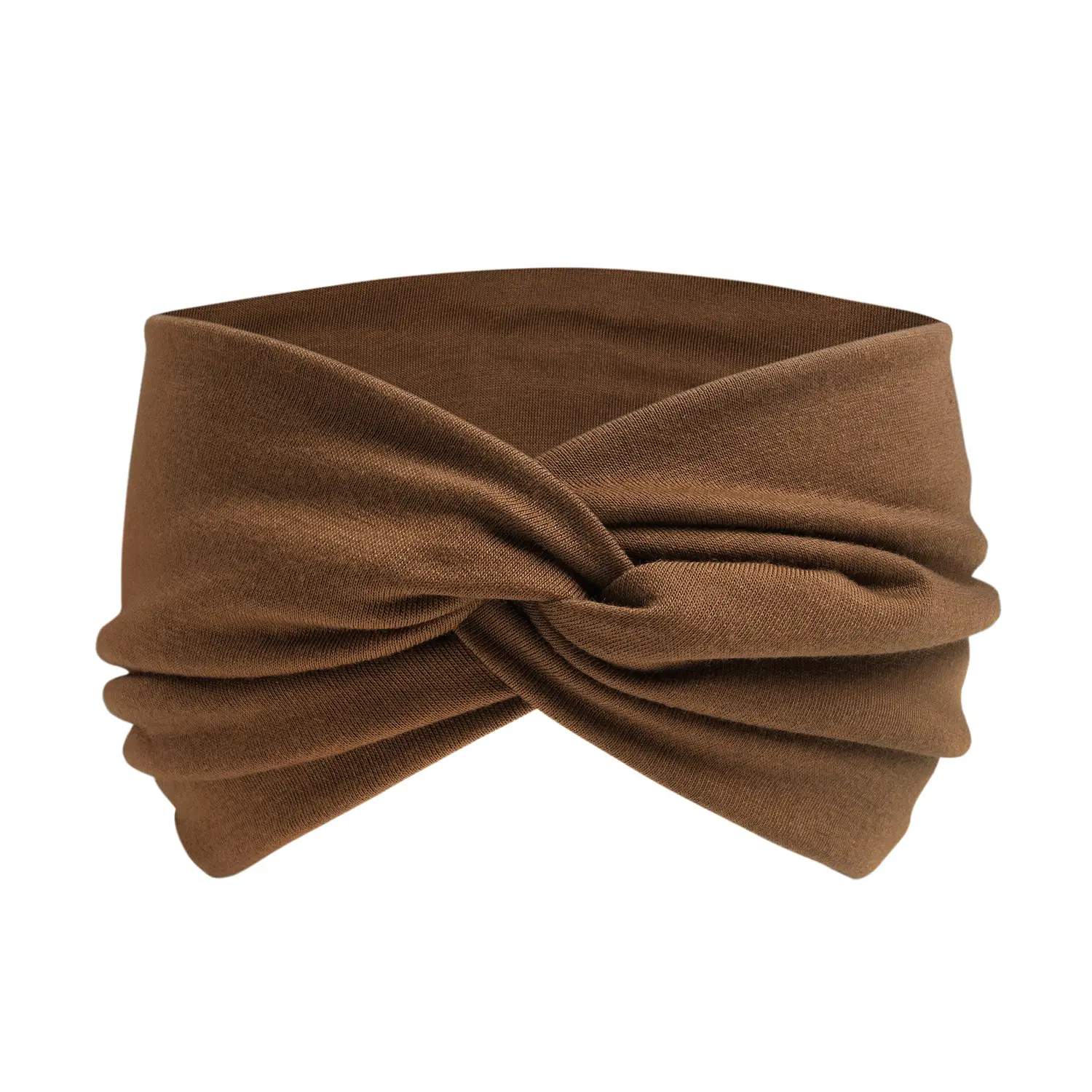 Orange 15cm Cross Yoga Hair Band Sweat Absorbing - Image 5