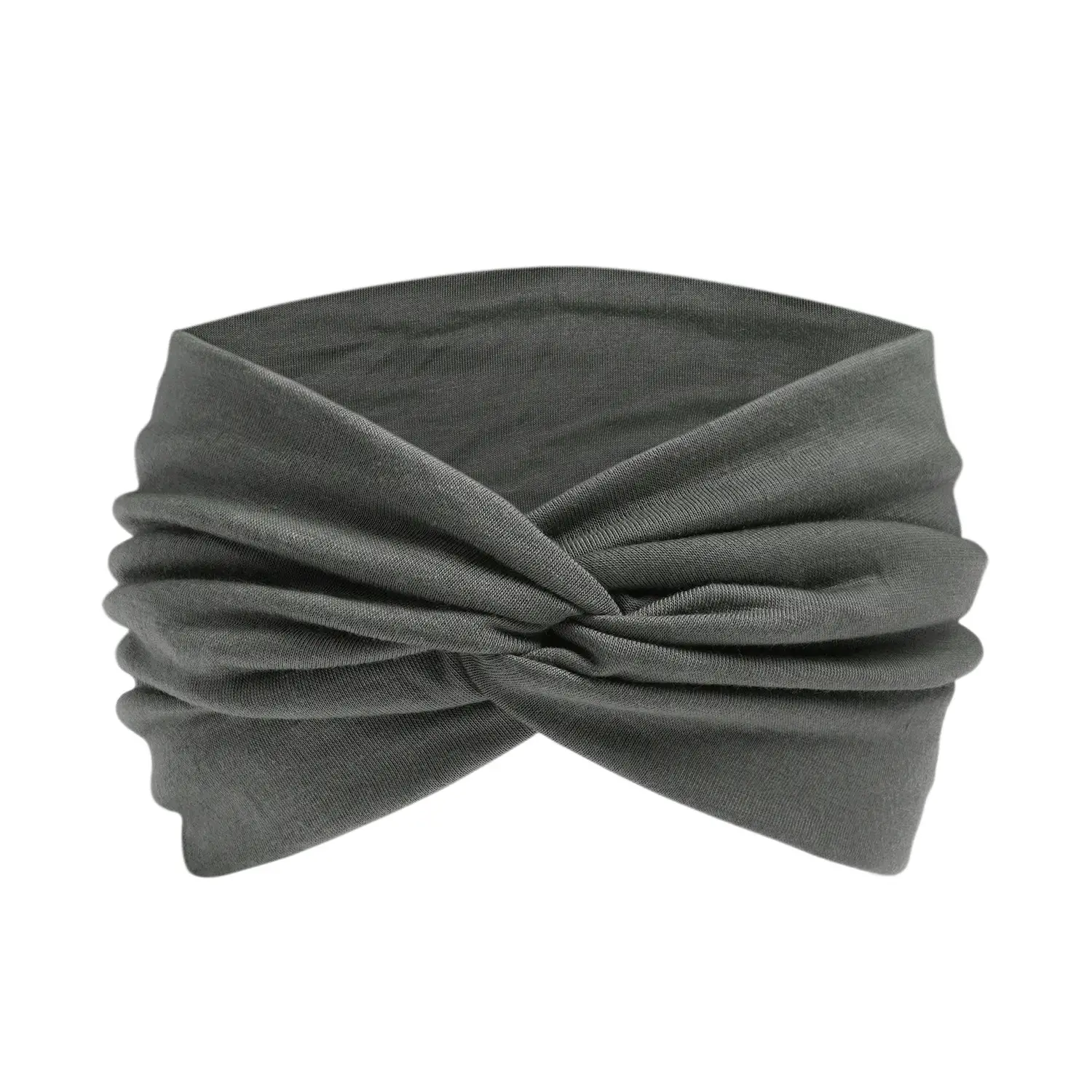 Orange 15cm Cross Yoga Hair Band Sweat Absorbing - Image 7