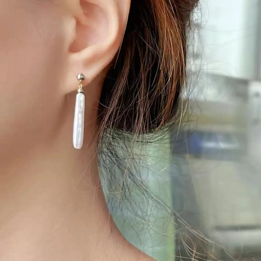 S925 Silver Pearl Earrings with Crystal Top Design