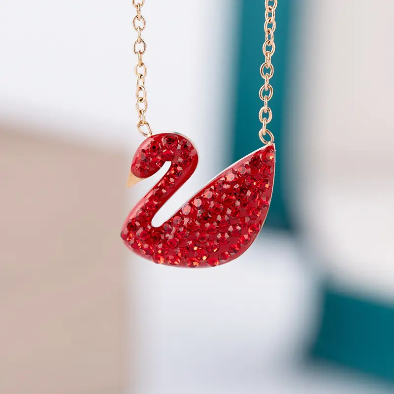 Black Swan Titanium Necklace for Women - Image 3