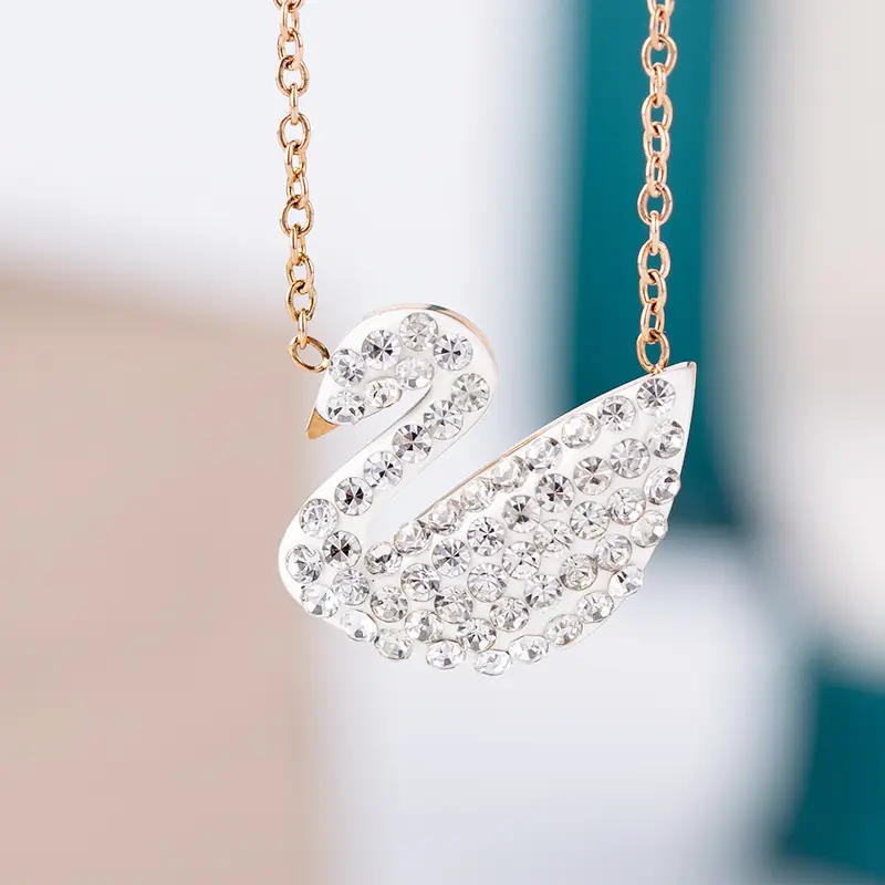 Black Swan Titanium Necklace for Women - Image 2