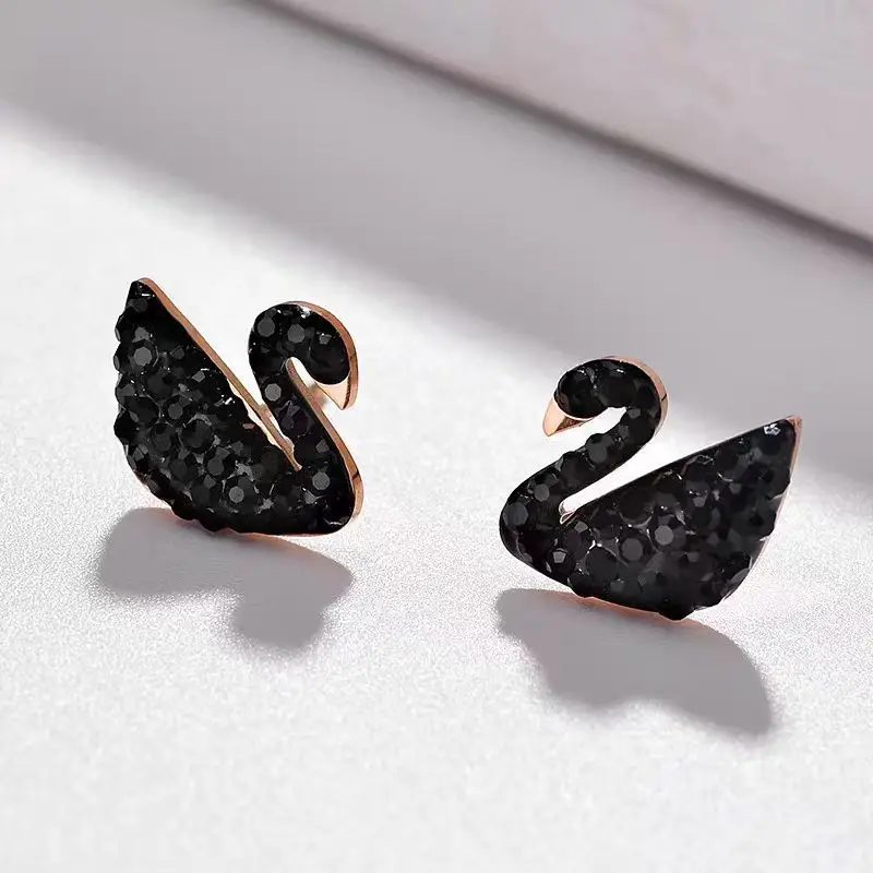 Black Swan Titanium Necklace for Women - Image 4