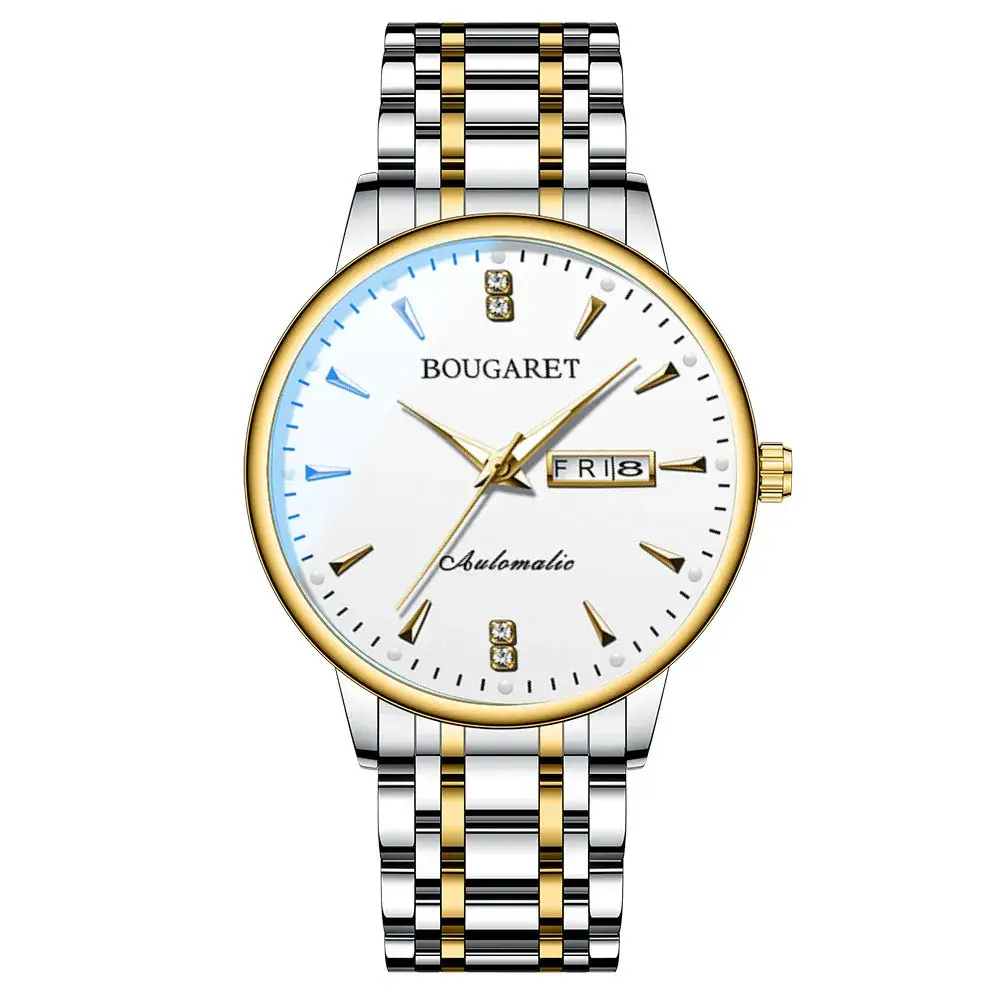 Men's Waterproof Luminous Calendar Watch with Stainless Steel Band - Image 5