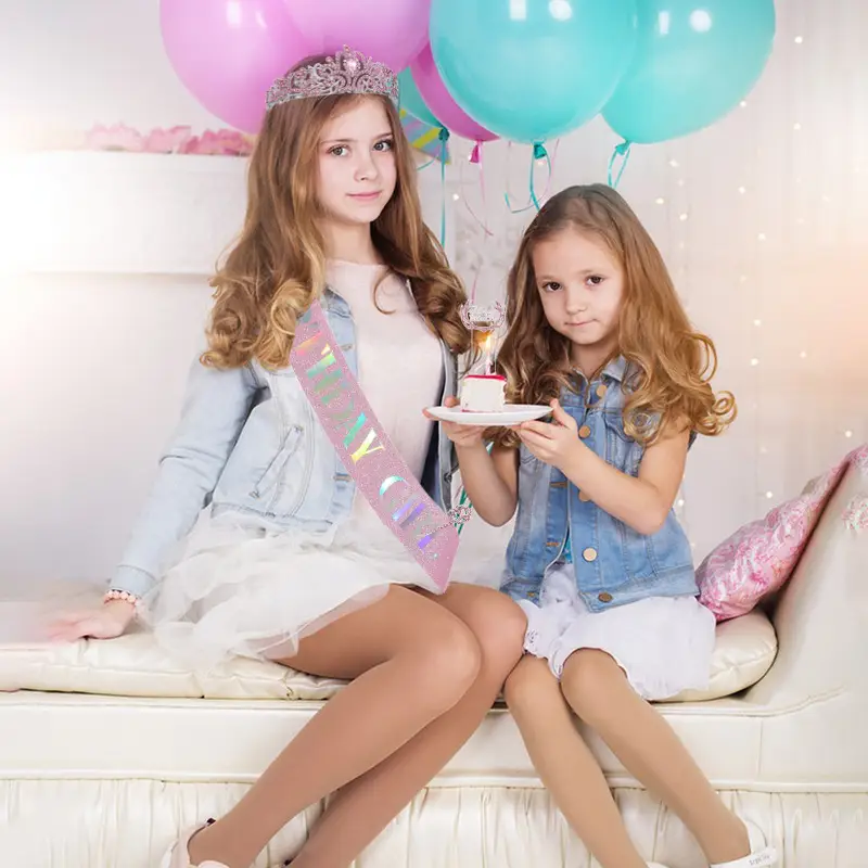 Crystal Crown Birthday Queen Belt Strap Wholesale — feature 4