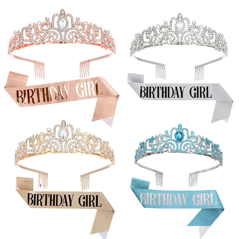 Crystal Crown Birthday Queen Belt Strap Wholesale — feature 5