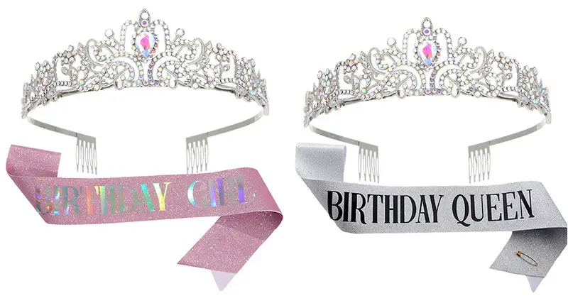 Crystal Crown Birthday Queen Belt Strap Wholesale — feature 6