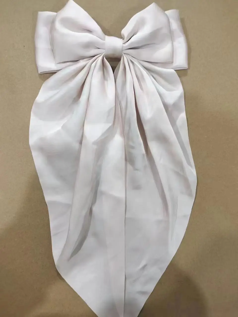 Black Large Retro Ribbon Hairpin with Spring Clip - Image 4