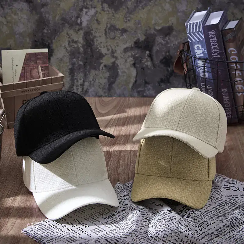 Beige Unisex Baseball Cap Warm Sun Protection