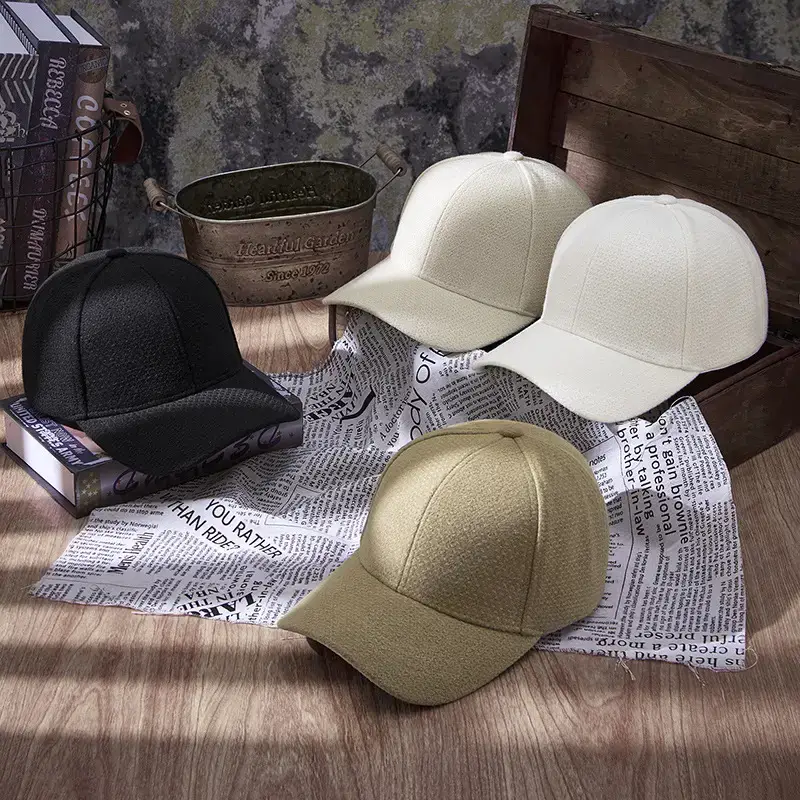 Beige Unisex Baseball Cap Warm Sun Protection