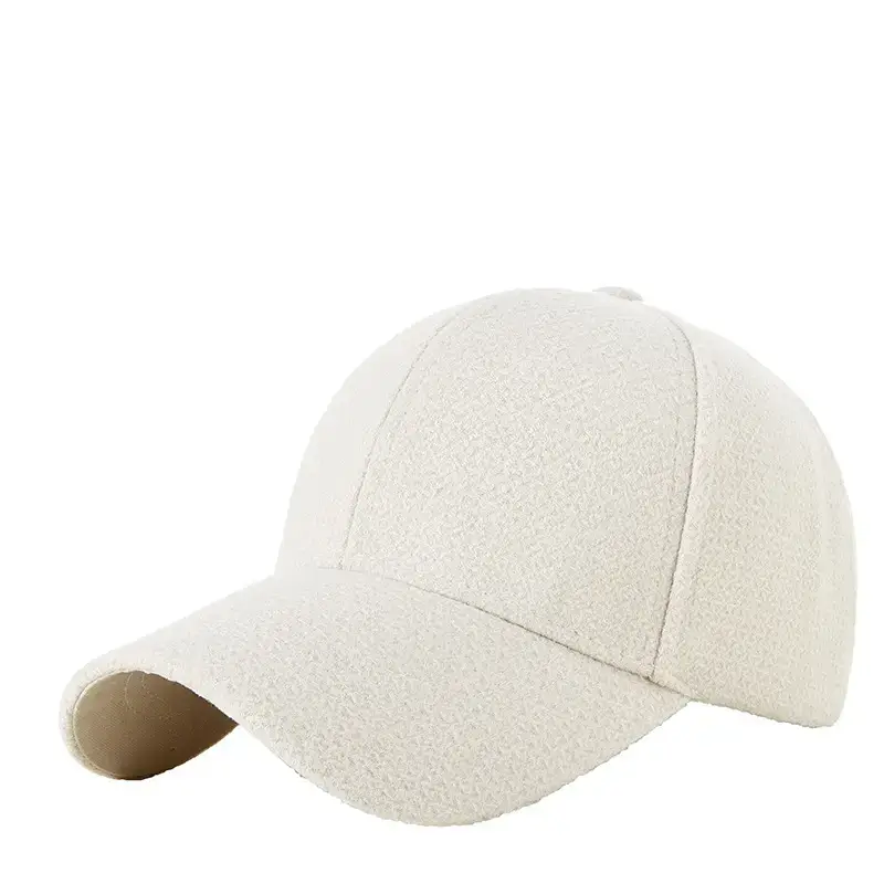 Beige Unisex Baseball Cap Warm Sun Protection