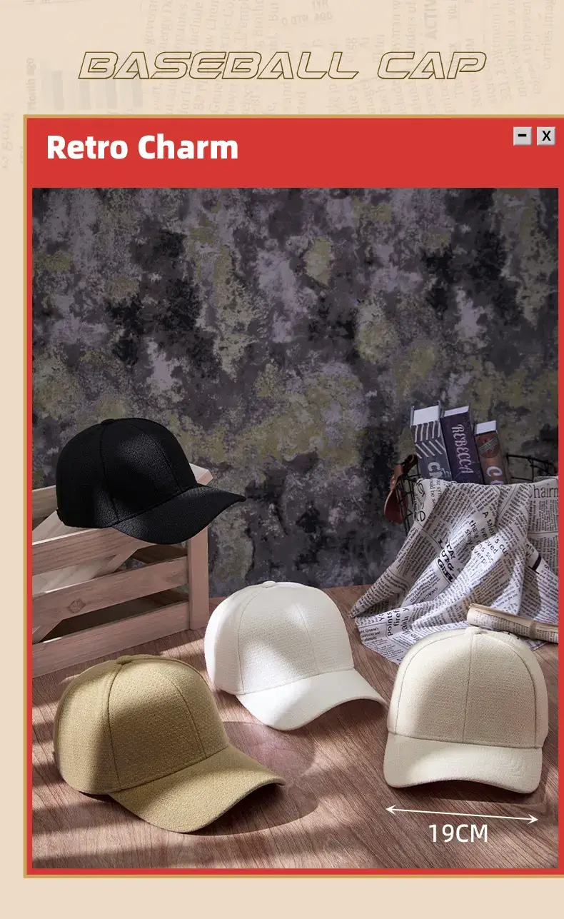 Beige Unisex Baseball Cap Warm Sun Protection — feature 13