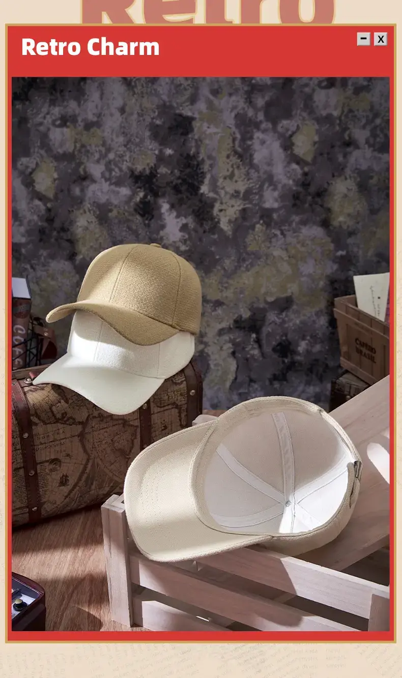 Beige Unisex Baseball Cap Warm Sun Protection — feature 9