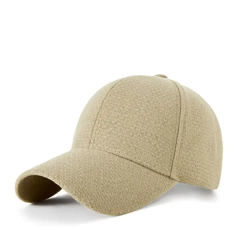 Beige Unisex Baseball Cap Warm Sun Protection