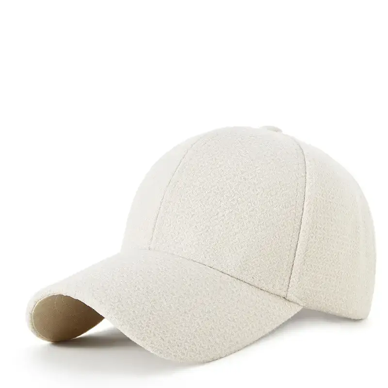 Beige Unisex Baseball Cap Warm Sun Protection