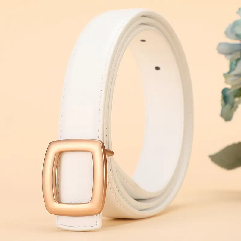 Women's Leather Belt Matte Alloy Business Decorative Belt - Image 6