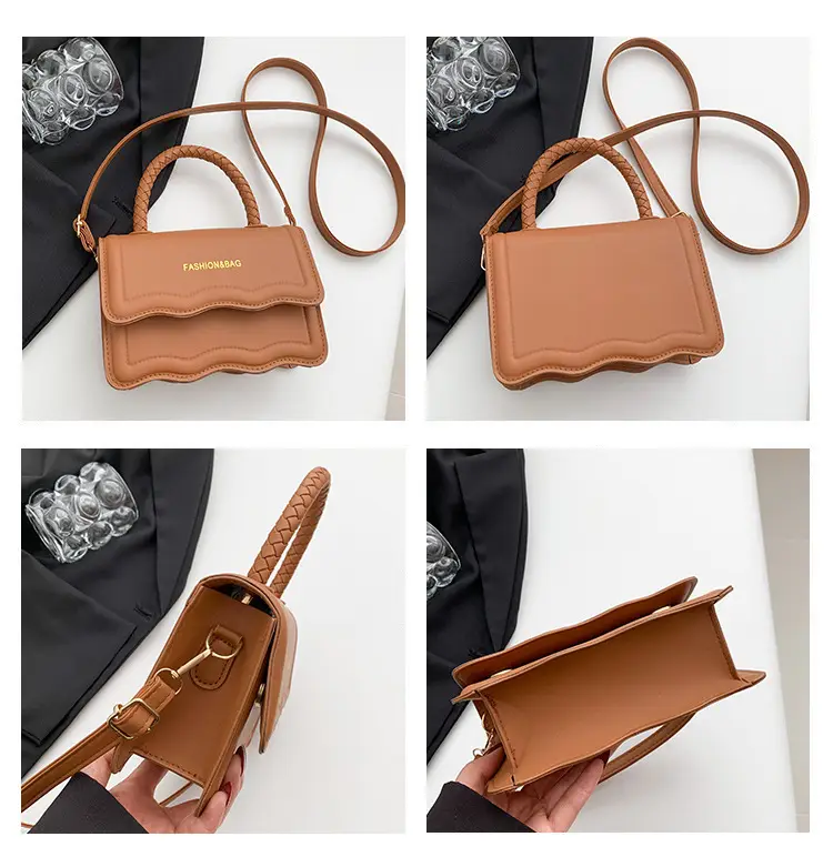 Women's White Wavy Shoulder Messenger Bag 2023 — feature 7