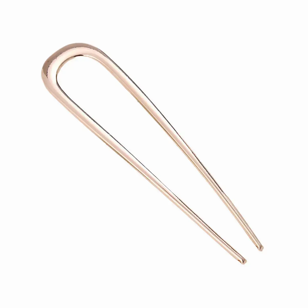 U-Shaped Metal Hairpin Antique Glaze Large - Image 4