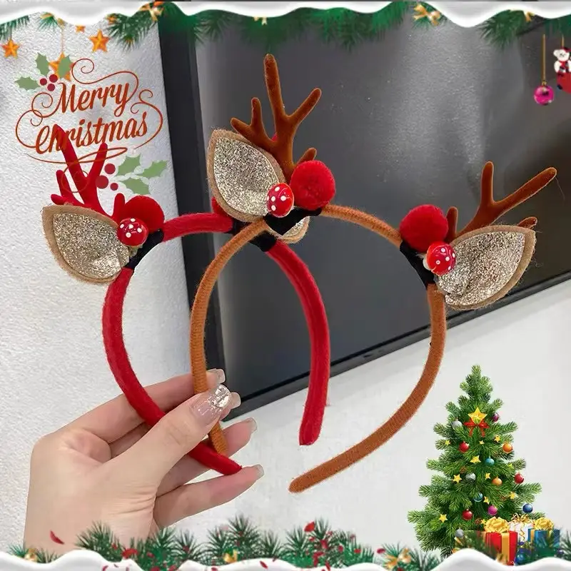 Christmas Deer Antler Headbands for Kids - Image 3