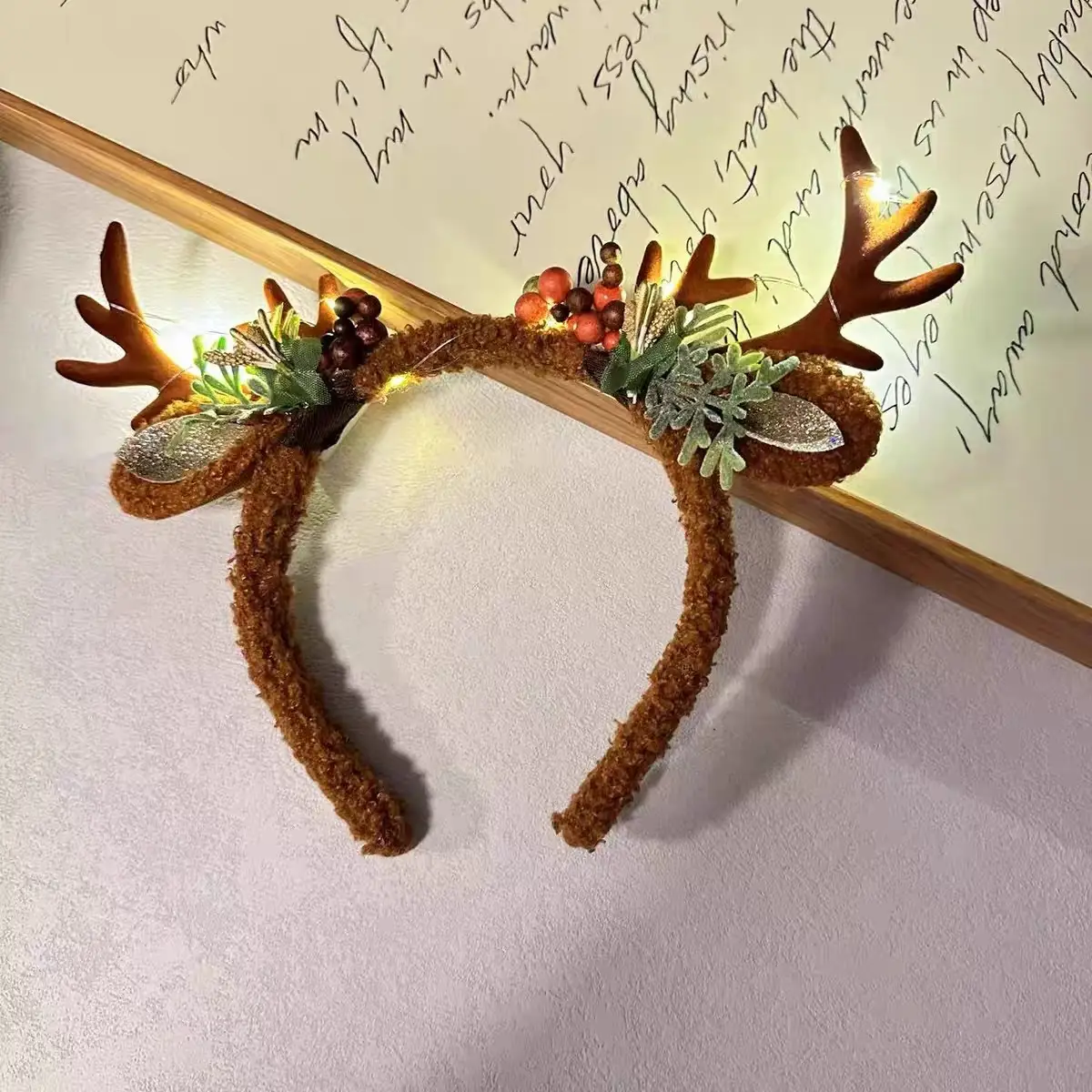 Christmas Deer Antler Headbands for Kids - Image 4