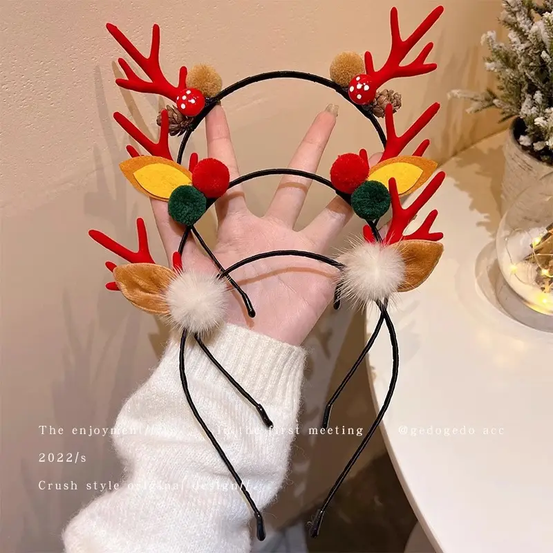 Christmas Deer Antler Headbands for Kids — feature 4