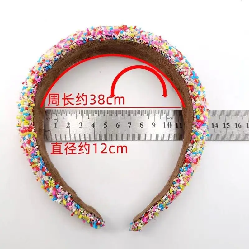 Blue Fleece Fitted Headband for Girls — feature 3