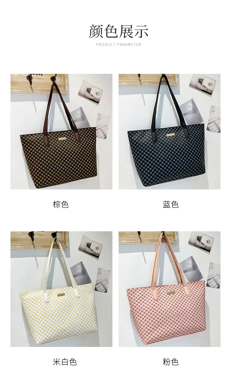 Pink Printed Women's Tote Bag with Leather Handles — feature 6