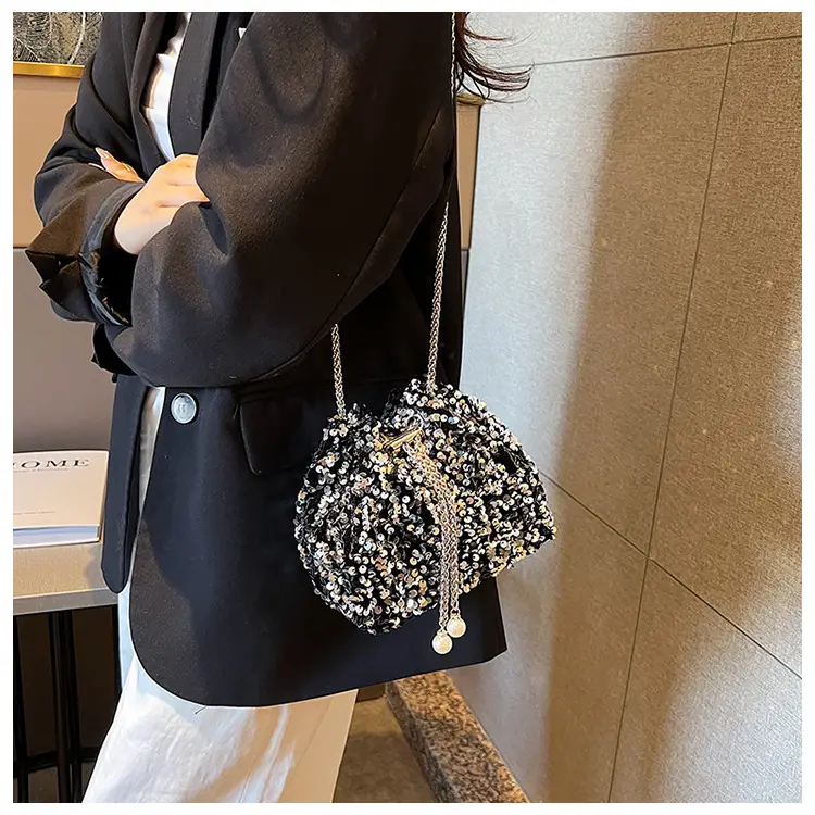 Sequins Personalized Bucket Bag for Women 2023 — feature 16