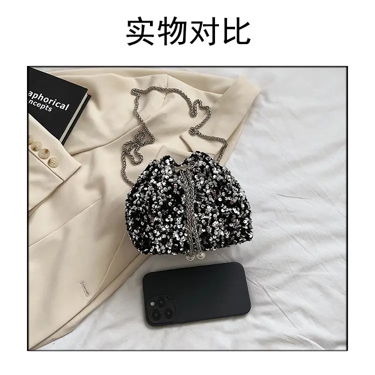 Sequins Personalized Bucket Bag for Women 2023 — feature 4