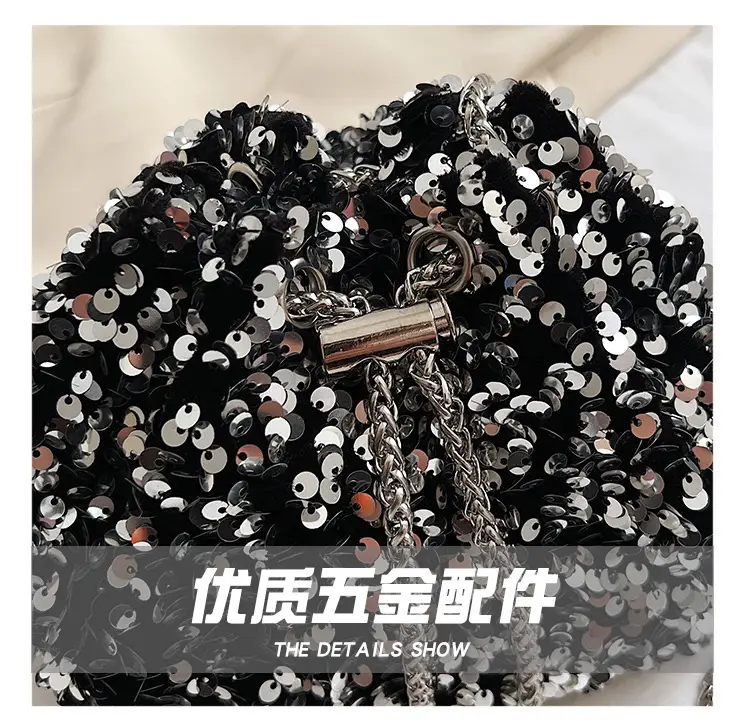 Sequins Personalized Bucket Bag for Women 2023 — feature 8