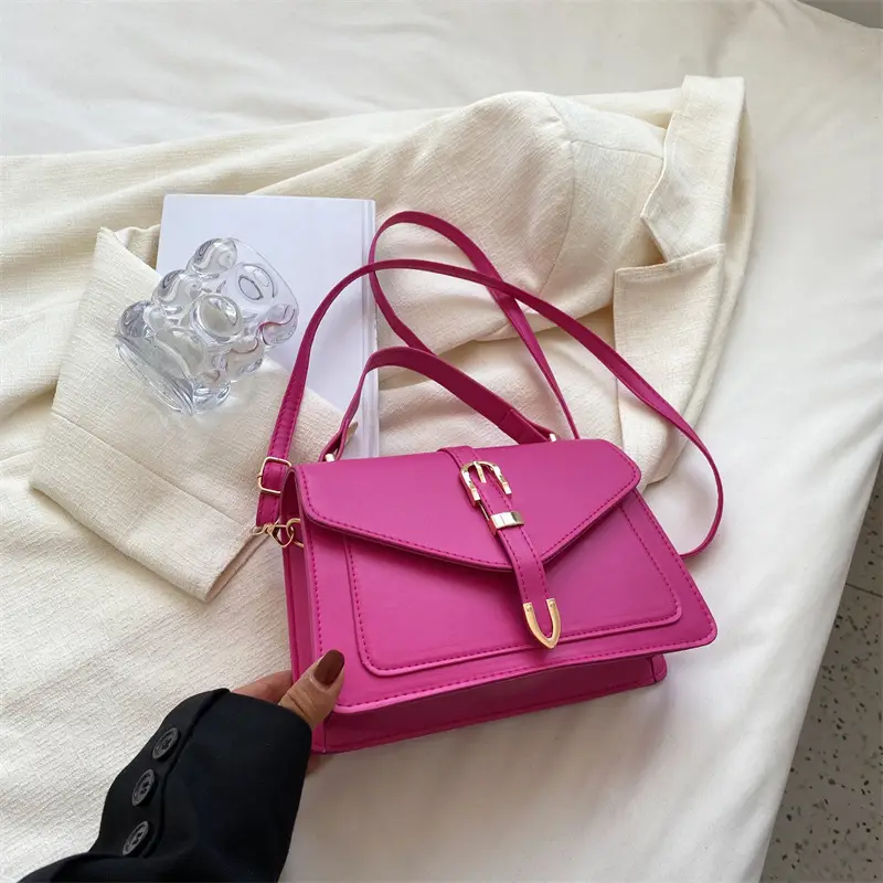 Black Korean Style Satchel Crossbody Bag for Women - Image 4