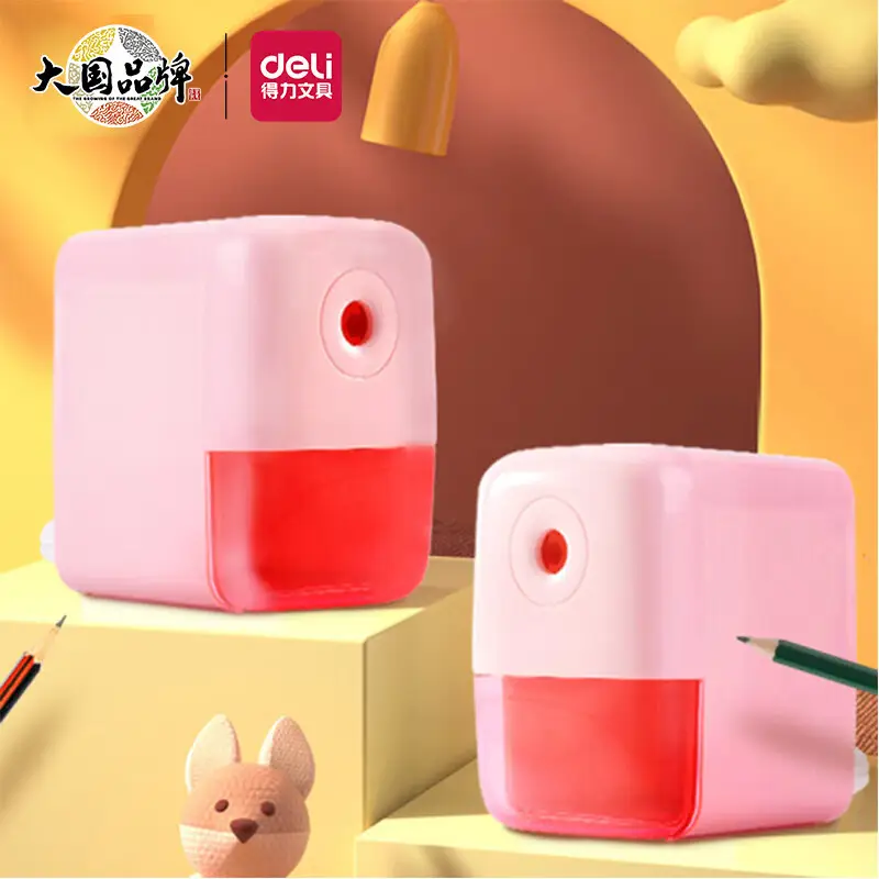 Efficient Pencil Sharpener with Automatic Lead Feed, Adjustable Thickness, and Non-Breaking Lead Design for Children and Students, Manual Pencil Sharpener
