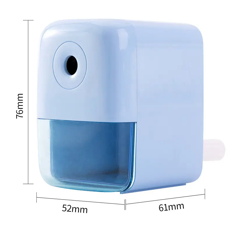 Efficient Pencil Sharpener with Automatic Lead Feed, Adjustable Thickness, and Non-Breaking Lead Design for Children and Students, Manual Pencil Sharpener