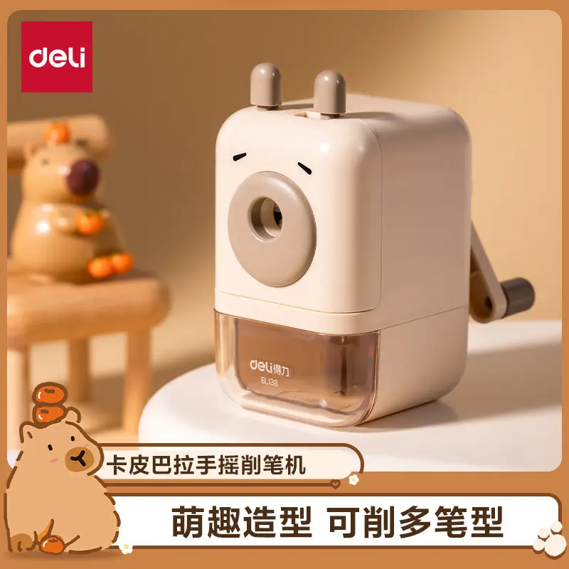 Efficient Pencil Sharpener with Automatic Lead Feed, Adjustable Thickness, and Non-Breaking Lead Design for Children and Students, Manual Pencil Sharpener