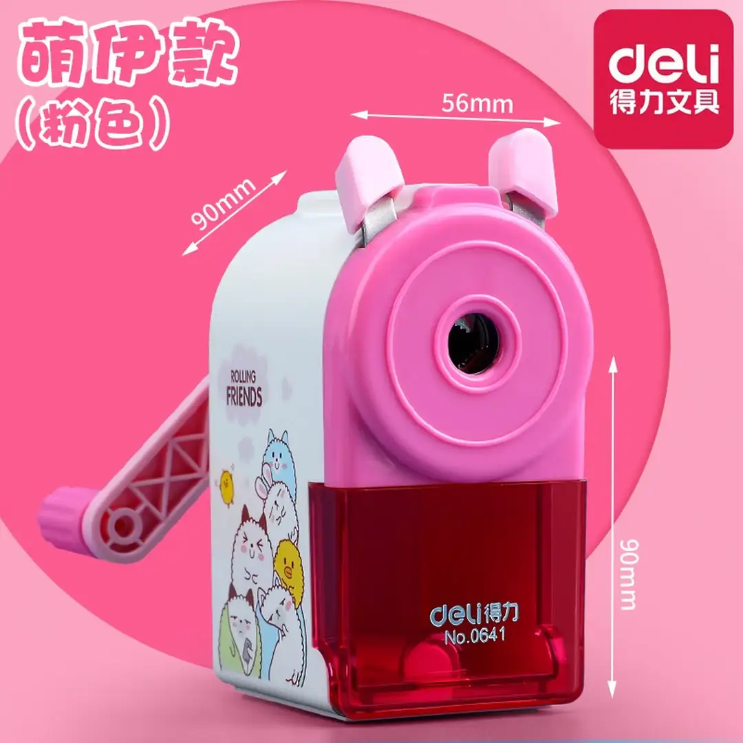 Efficient Pencil Sharpener with Automatic Lead Feed, Adjustable Thickness, and Non-Breaking Lead Design for Children and Students, Manual Pencil Sharpener