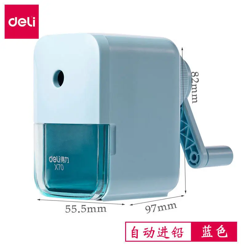 Efficient Pencil Sharpener with Automatic Lead Feed, Adjustable Thickness, and Non-Breaking Lead Design for Children and Students, Manual Pencil Sharpener