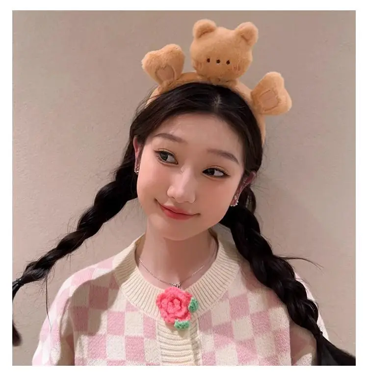 Cute Rabbit Face Wash Headband for Girls — feature 6