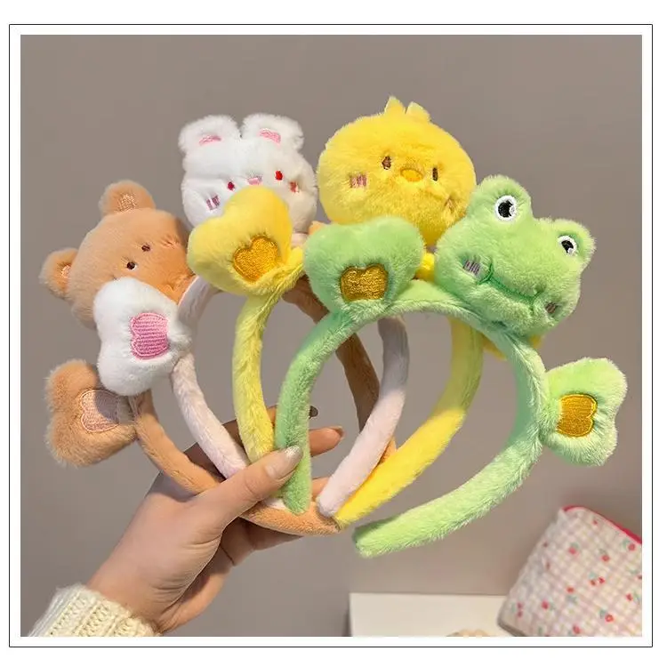Cute Rabbit Face Wash Headband for Girls — feature 9