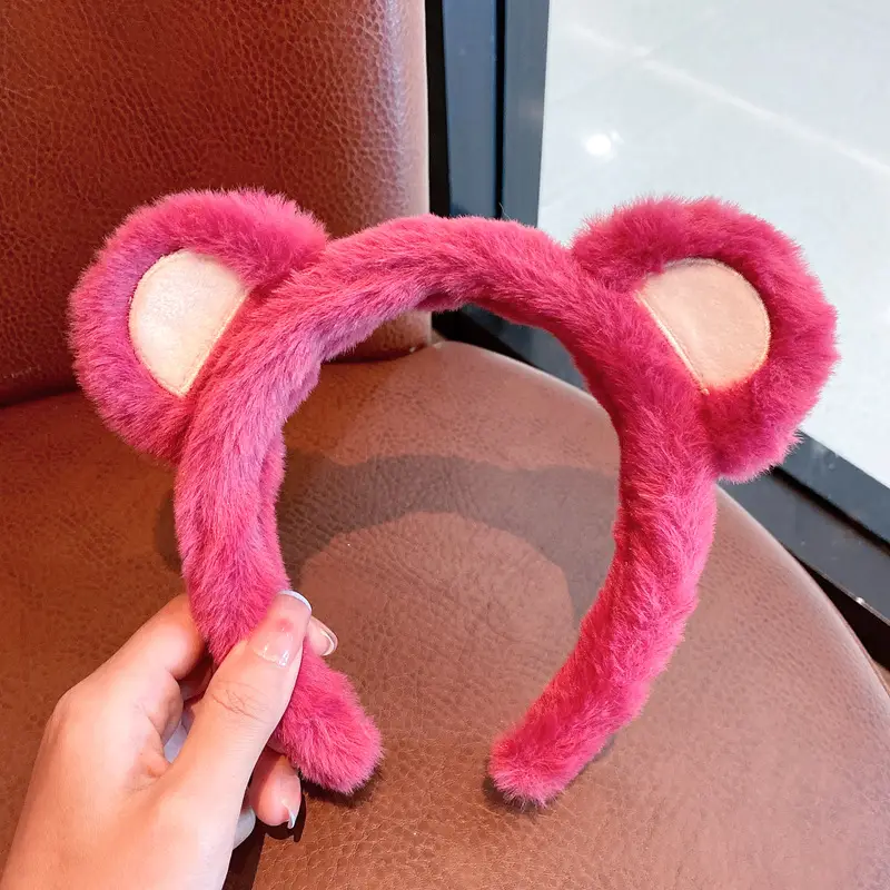 Cute Rabbit Face Wash Headband for Girls - Image 18