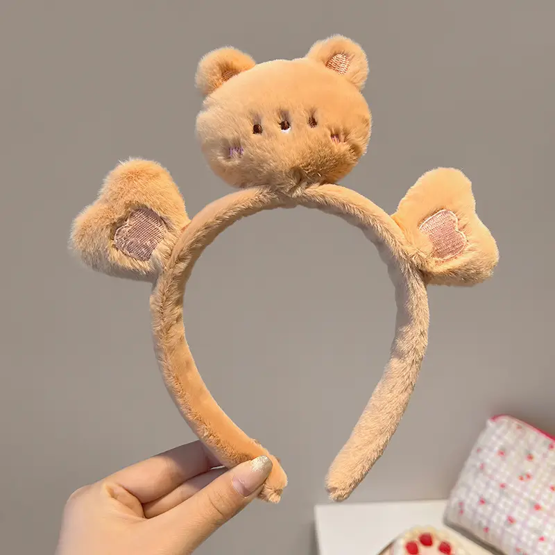 Cute Rabbit Face Wash Headband for Girls - Image 4