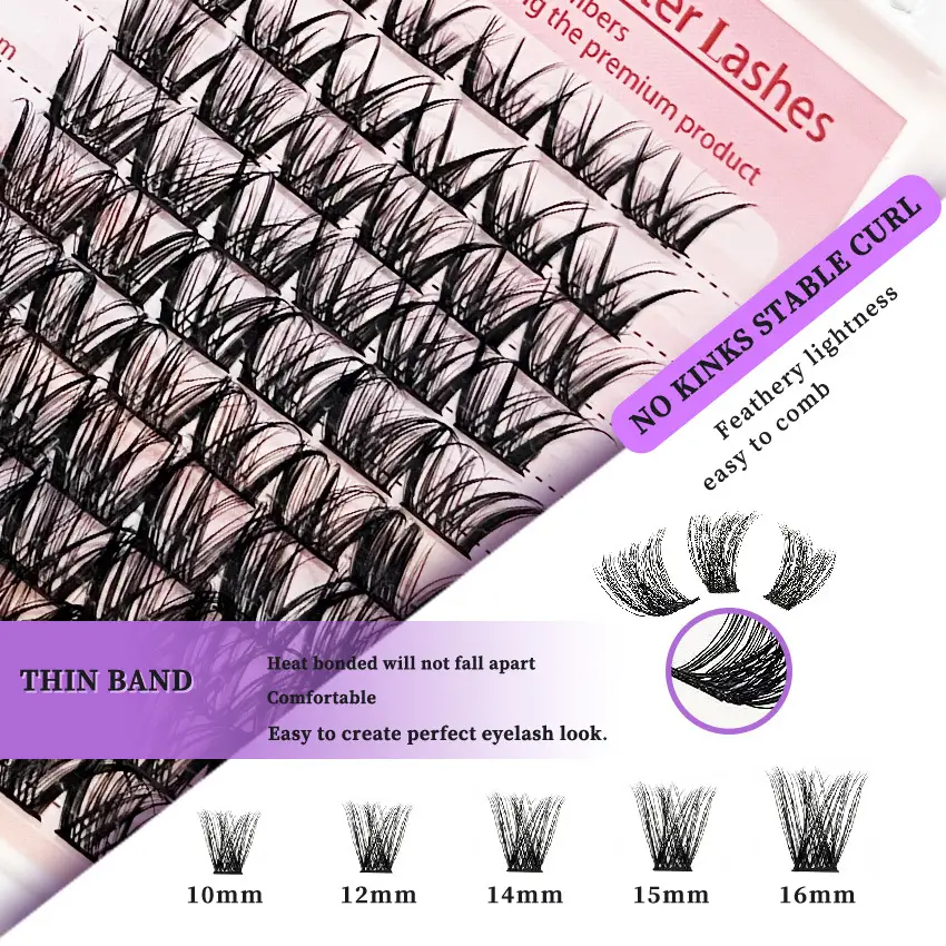 False Eyelashes Set Thick European American Middle Eastern - Image 3